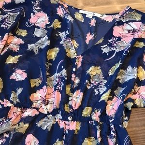 [2/15 or 4/25] Forever 21 • Blue Floral Top